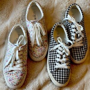 J.Crew canvas sneakers size 2 (2pairs)